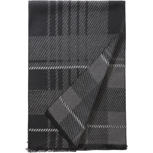 Men Winter Scarf Soft Warm Long Black Grey - Picture 3 of 6